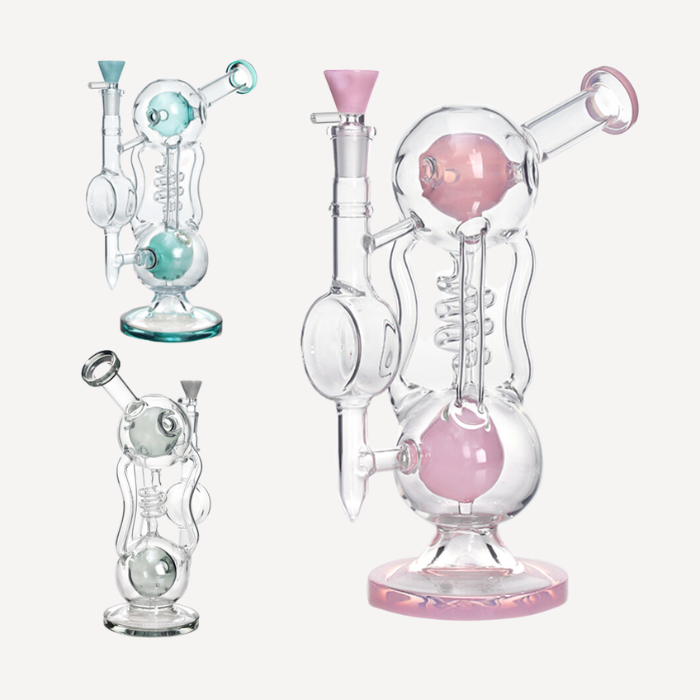 Curvy Bubble Glass Dab Rig 10.5
